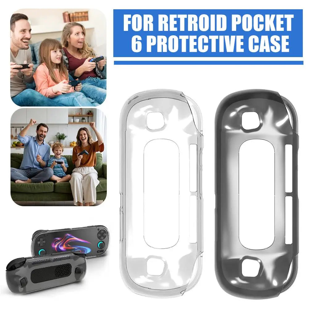 For Retroid Pocket 6 TPU Protective Case Grip Handle Stand C