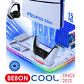 For PS5 Slim Cooling Stand with RGB Light Fan For PS5 Consol