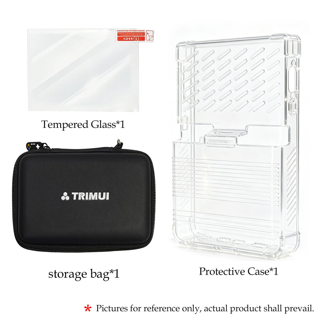 For Trimui Brick PRO TPU Case Storage Bag Portable Brick PRO Game Console Transparent Soft Shell Handheld Carry Bag Accessory