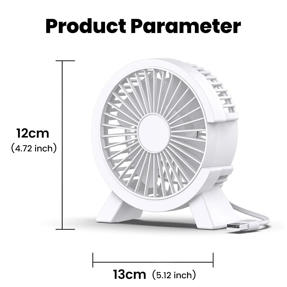 Elough Desk Fan Portable USB Mini Portable Camping Fan Home 