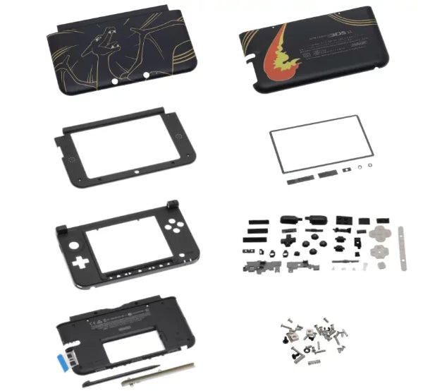 Handheld Console Shell Suitable For 3DSLL 3DSXLRetro Game Console Renovation Console Shell Complete Set Custom Accessories