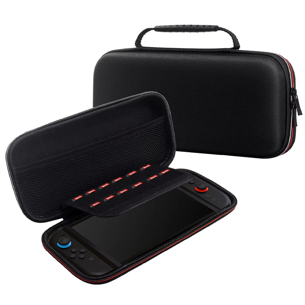 Cute Hard Shell Carrying Case for Switch 2 Portable Travel Storage Pouch for NS2 2025 Console with 12 Game Card Slots Xmas Gift