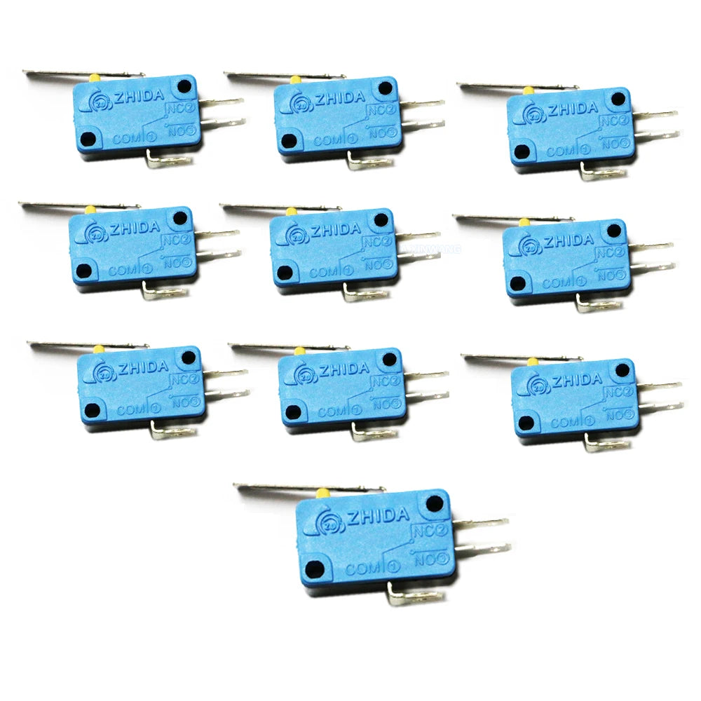 10pcs Self Reset Micro Switch Microswitch For Happ Style Joystick Zippy Replacement Push Button Controller Arcade Game Diy