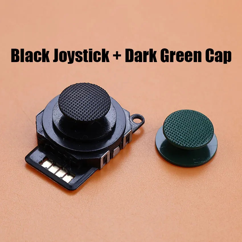 JCD 1 Piece For PSP2000 PSP 2000 Game Console Black 3D Analog Rocker Joystick With Multicolour Thumb Grip Cover