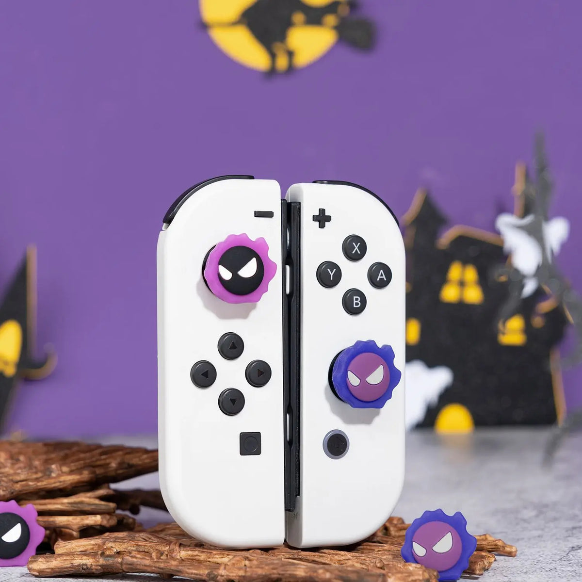 Luminous Angel Ghost Silicone Soft Thumb Stick Grip Cap Joys