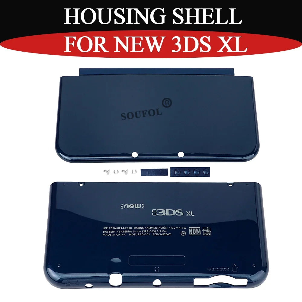 2026 New Blue Housing Front Back Shell For New 3DS XL Replacement Top and Bottom Cover Case Repair Parts For New 3DS XL Accessor