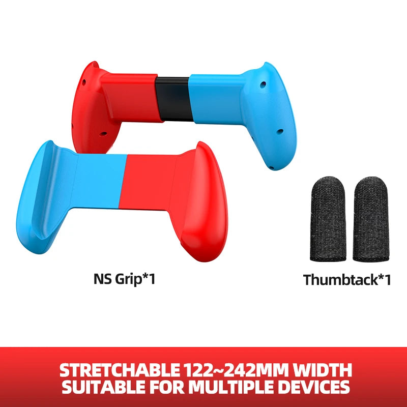 Stretchable Hand Grip For Switch Oled/Lite/Android IOS Mobile Phone Tablet Handheld Bracket Console Protective Case Stand Holder