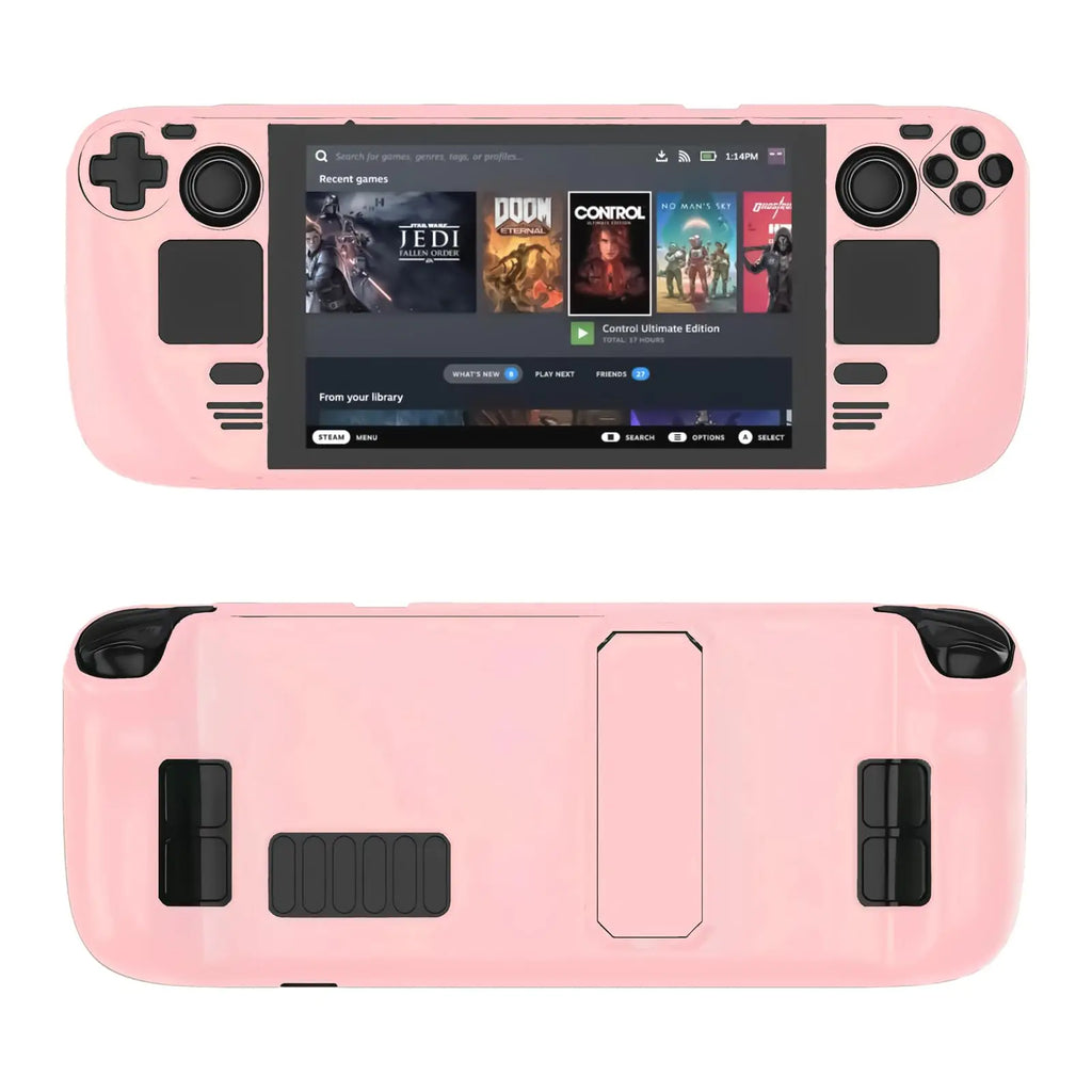 For Steam Deck LCD (2022) Steam Deck OLED (2023) Case with Kickstand Designed for Steam Deck Cases TPU and PC Protective Sle