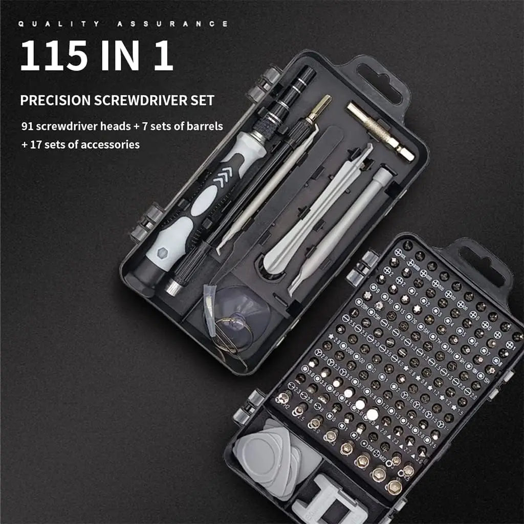 115Pcs Precision Screwdriver Set Electronic Repair Tool Kit 