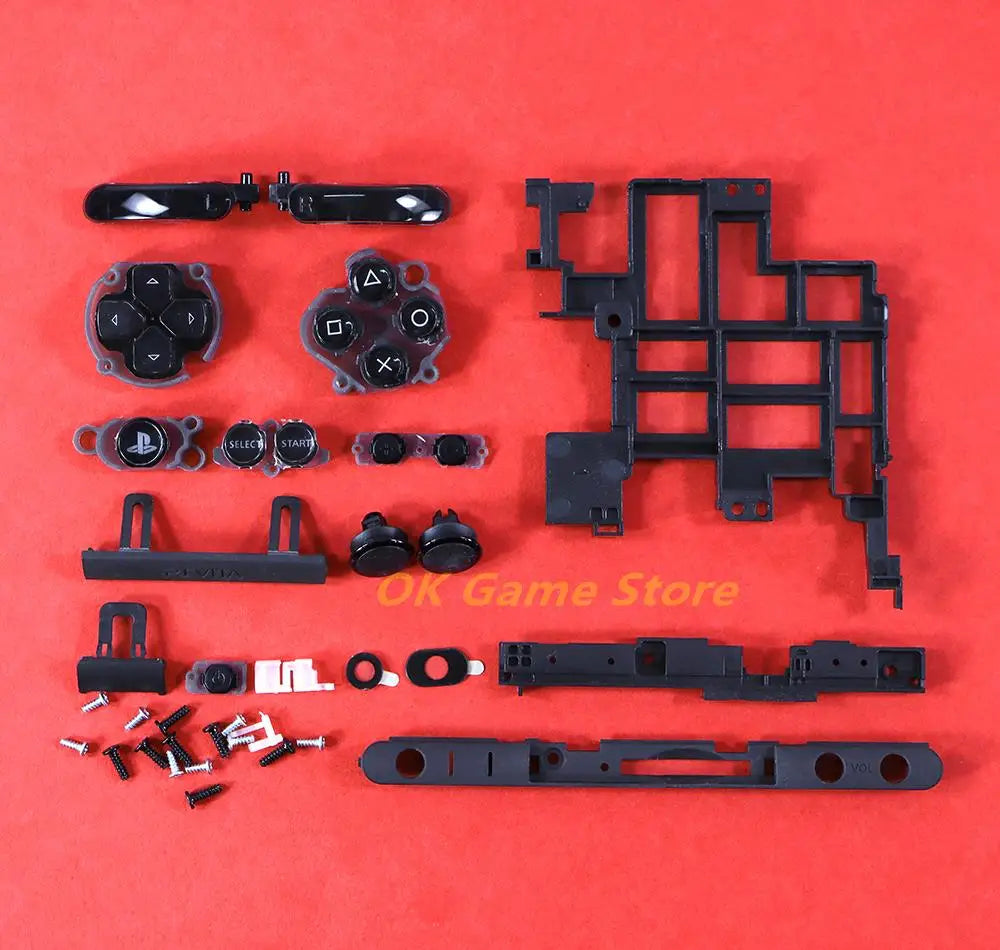 1set Housing Shell Cover For PSV2000 PSV 2000 Full Sets Front Faceplate Case with Buttons Kit for PSVITA 2000 Slim Console