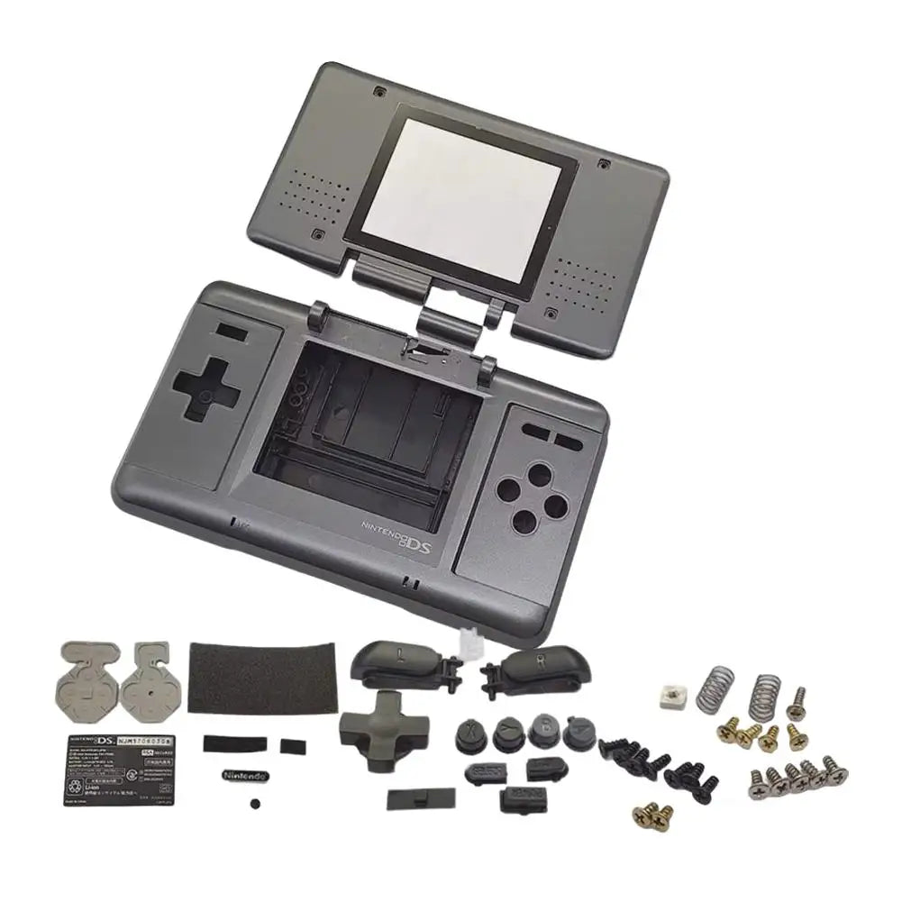 Full Replacement Housing Shell Kit for Nintendo DS Launch Edition Case Cover with Buttons Screen Lens Screws for NDS First Gen