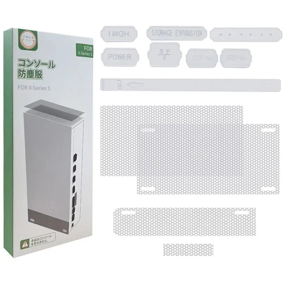 Dust Proof Mesh Filter Jack Stopper Kit Cover For Xbox Series X/S Game Accessories Console Anti-dust Silicone Plugs
