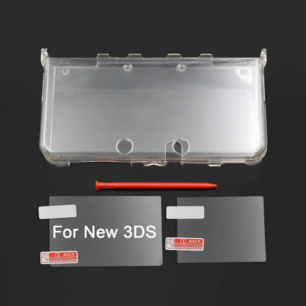 Clear Split Protective Shell Case for New 3DS Transparent Ha