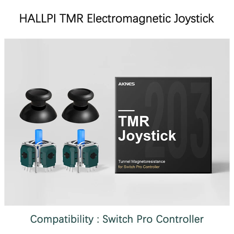 AKNES HALLPI TMR Electromagnetic No Drift Joystick for PS4 Xbox Series Gamepad for Switch Pro PS5 Controller Repair Replacement