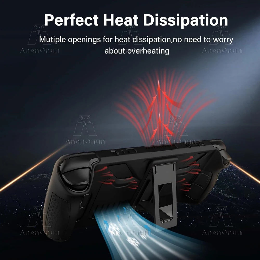 Steam Deck/Steam Deck OLED Full Fit Protective Case w/Foldin