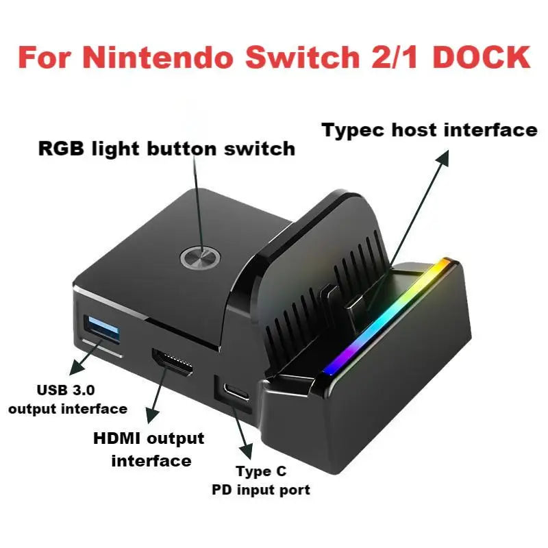 AOLION Portable Cooling Charging Base Stand for Switch 2/1 M
