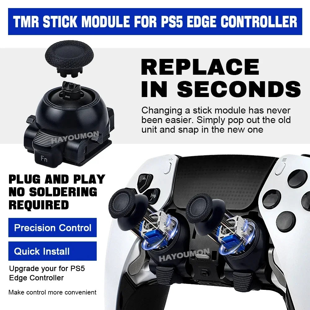 2026 Upgrade Replacement TMR Electromagnetic Joystick for PS