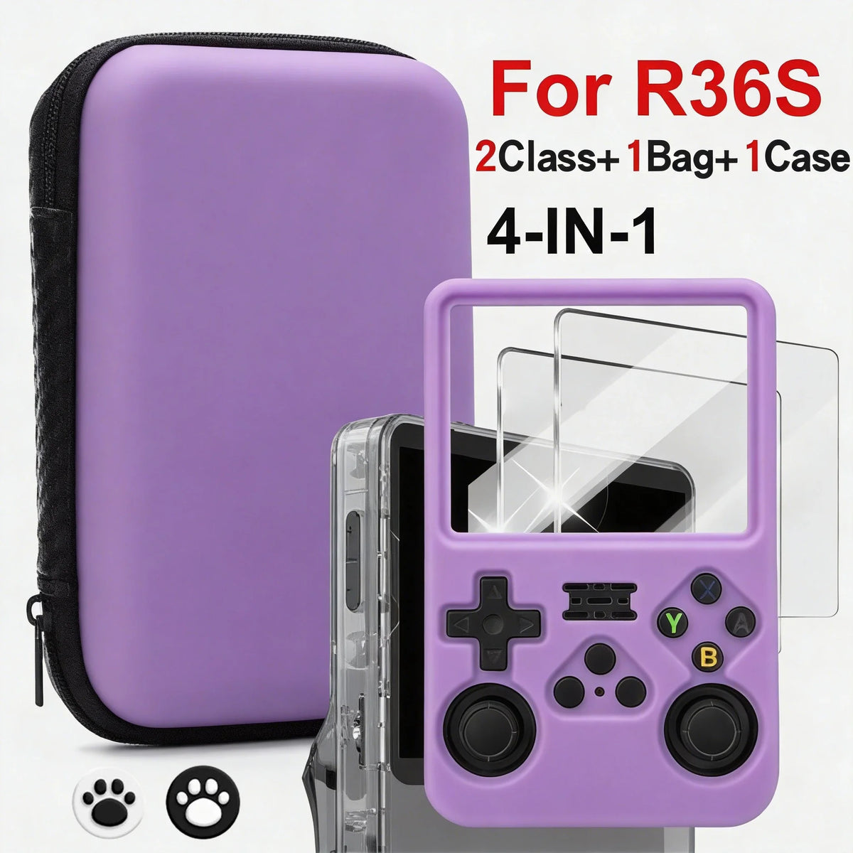 For R36S/R35XX Game Console Storage Bag EVA Hard Portable Pr