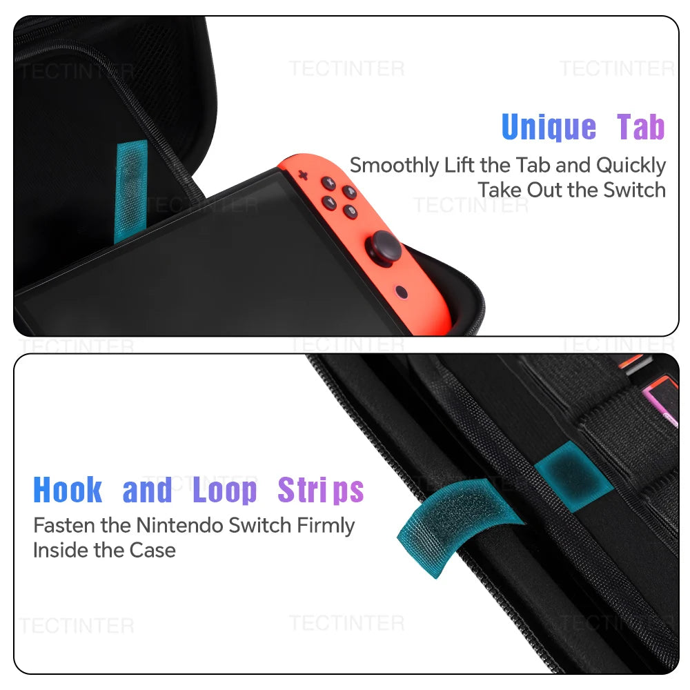 Large Traval Storage Bag for Nintendo Switch Oled & Switch 1