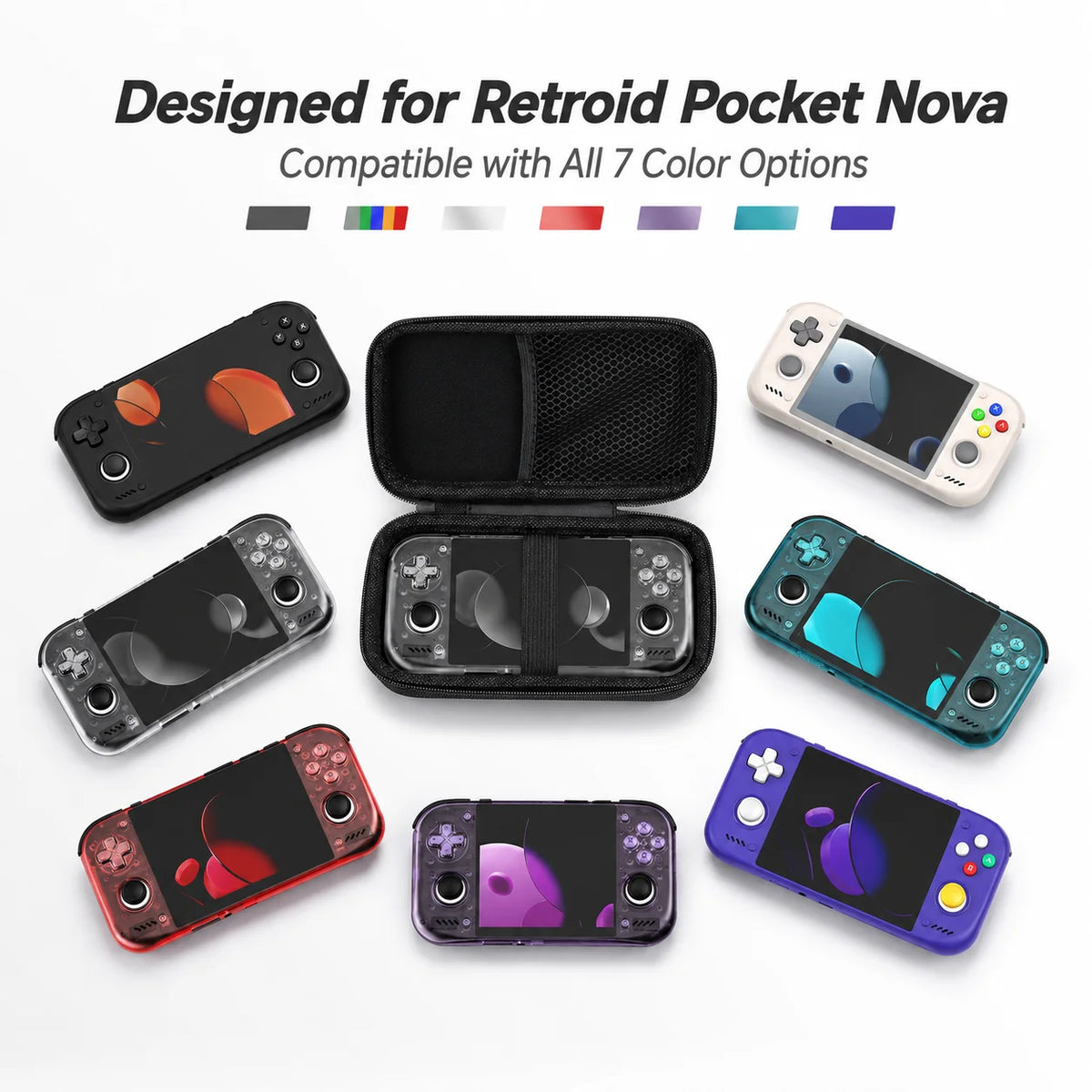 For Retroid Pocket Nova Hard Shell EVA Protective Case Shock