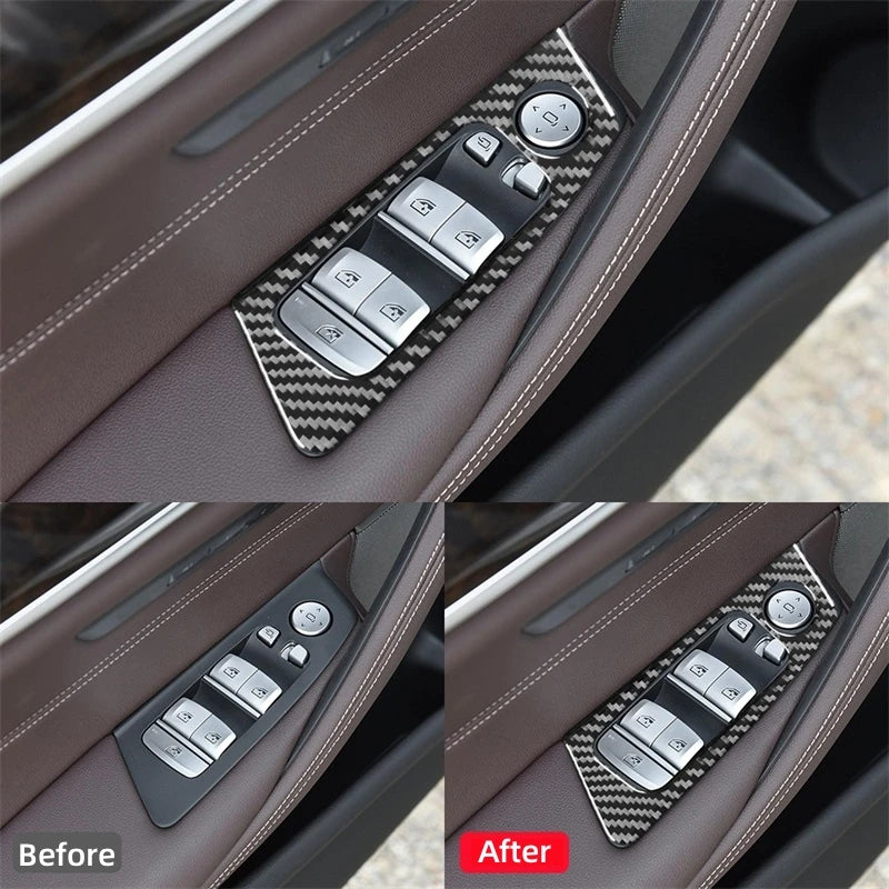 For BMW 5 Series G30 2018-2022 Accessories Carbon Fiber Inte