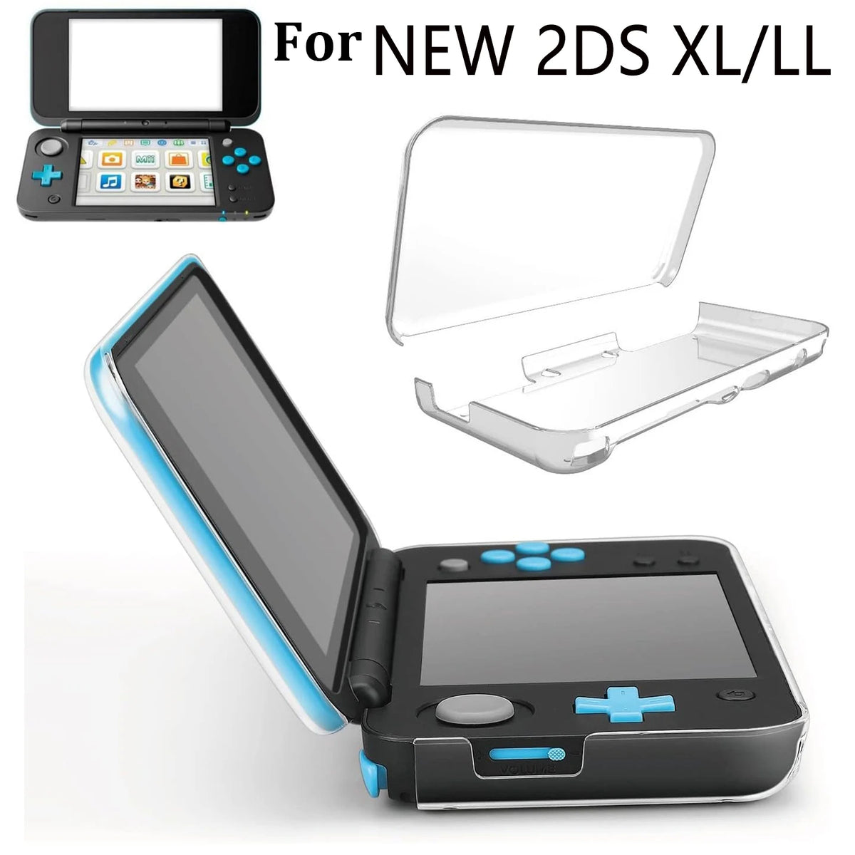 1/2PCS Split Type Hard Protective Case For NS NEW 2DS LL XL 