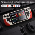 For Steam Deck Protective Case Cowhide Wrapping Host with Br