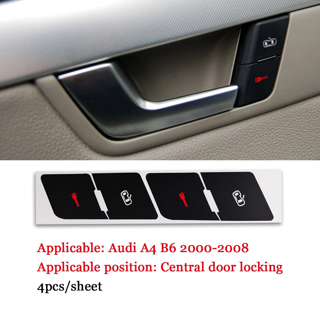 For Audi A4 B6 B7 Repair Sticker 2000 To 2008 Power Window S