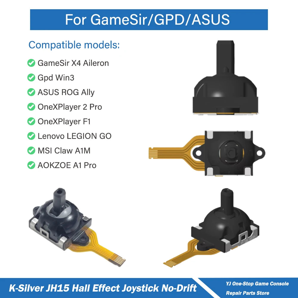 2pcs K-Silver JH15 Hall Effect Joystick for Asus ROG Ally Re