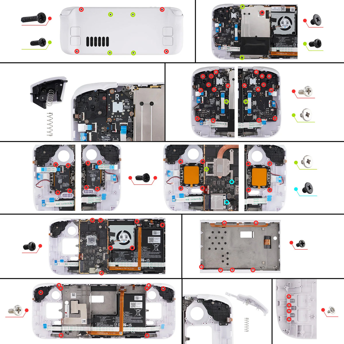 eXtremeRate Replacement Housing Shell Set for Steam Deck LCD