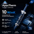 ApexTherm 10W 4g Thermal Paste CPU Processor Thermal Conduct