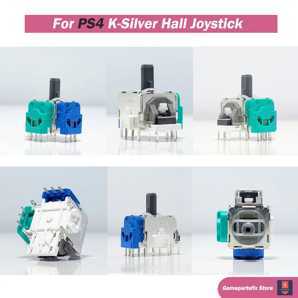 2/10pcs K-Silver JS13 PRO+ TMR Joystick for PS4 DUALSHOCK 4 