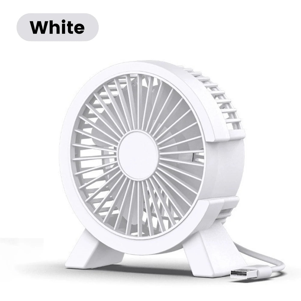 Mini USB Desk Fan Portable Rechargeable Fan Ultra Quiet For Student Dormitory Home Desk Office Computer Summer Cool