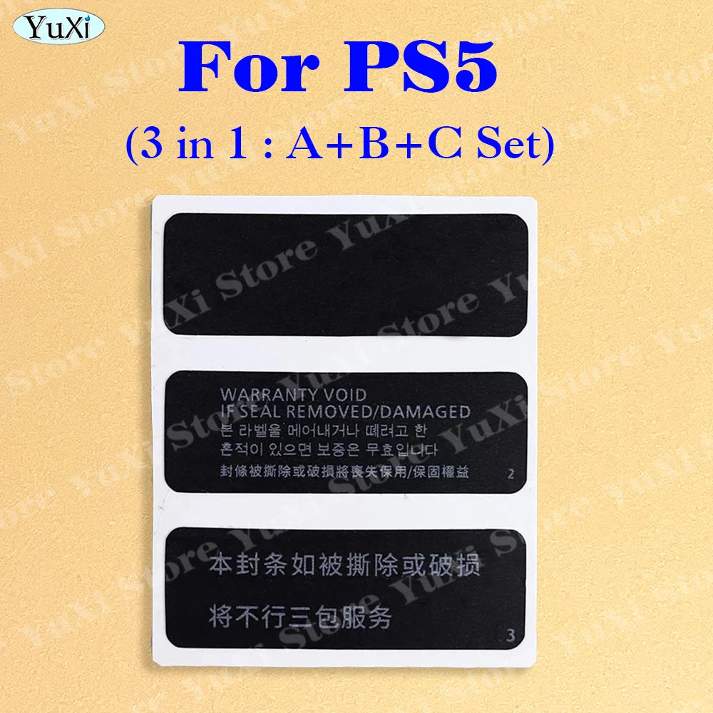 3-20pcs Host Warranty Sticker For PS4 Pro Slim 1000 11XX 1200 20xx for PS5 PS3 Console Label Seal Sticker Gamepad Barcode