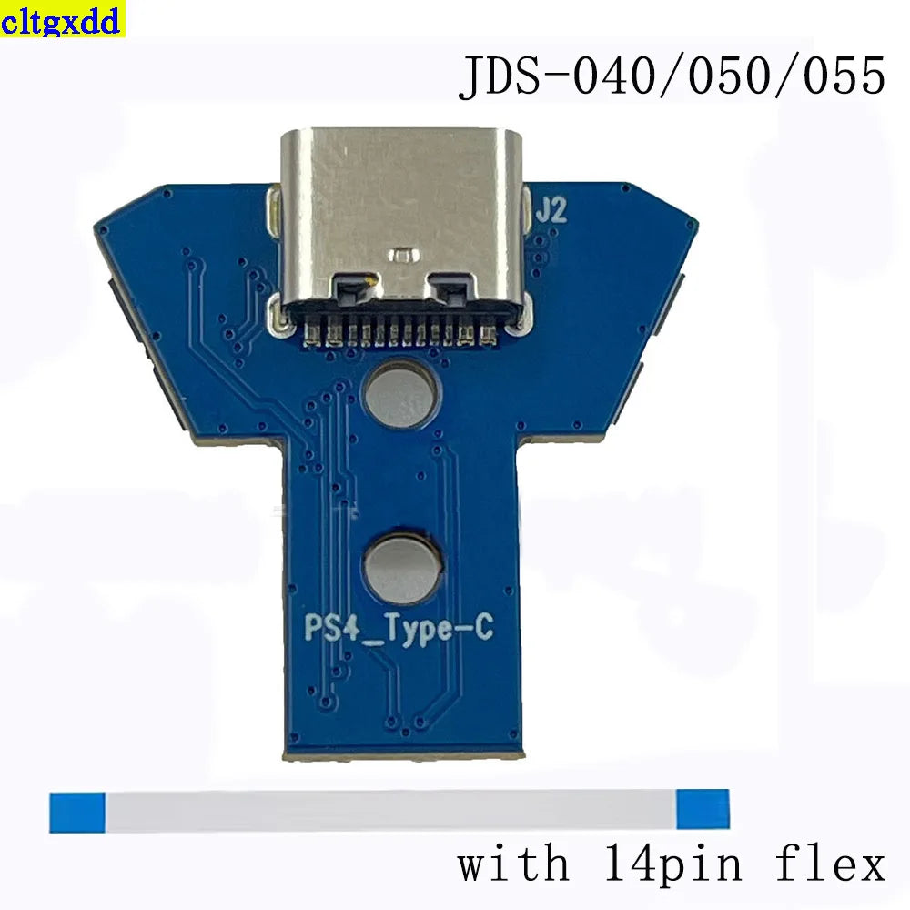 Cltgxdd 1 Set for PS4 JDS 001/011/030/040/050/055 Controller Charging Port Changed to Type-C Charging Interface DIY