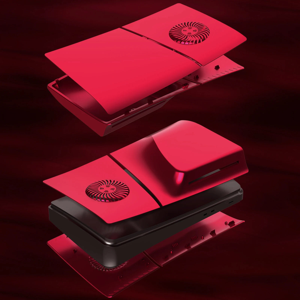 Face Plates for PS5 Slim with Cooling Vents Anti-Scratch Sli