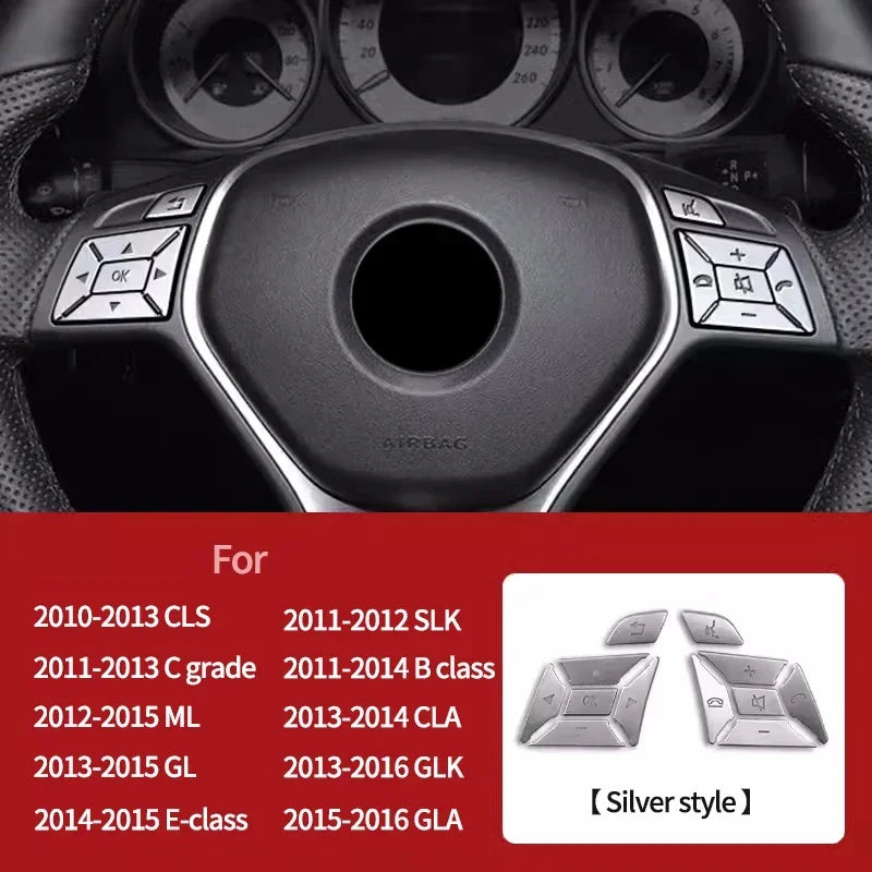 Car steering wheel button decorative protection sticker For 