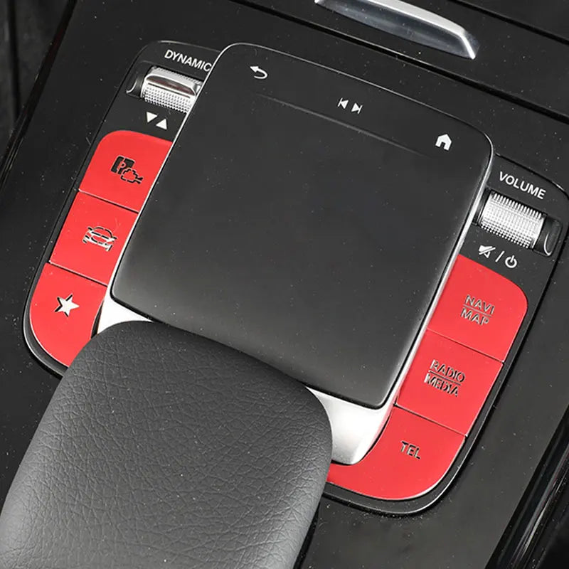 Center Console Mouse Buttons Sequins Decoration Cover Trim F