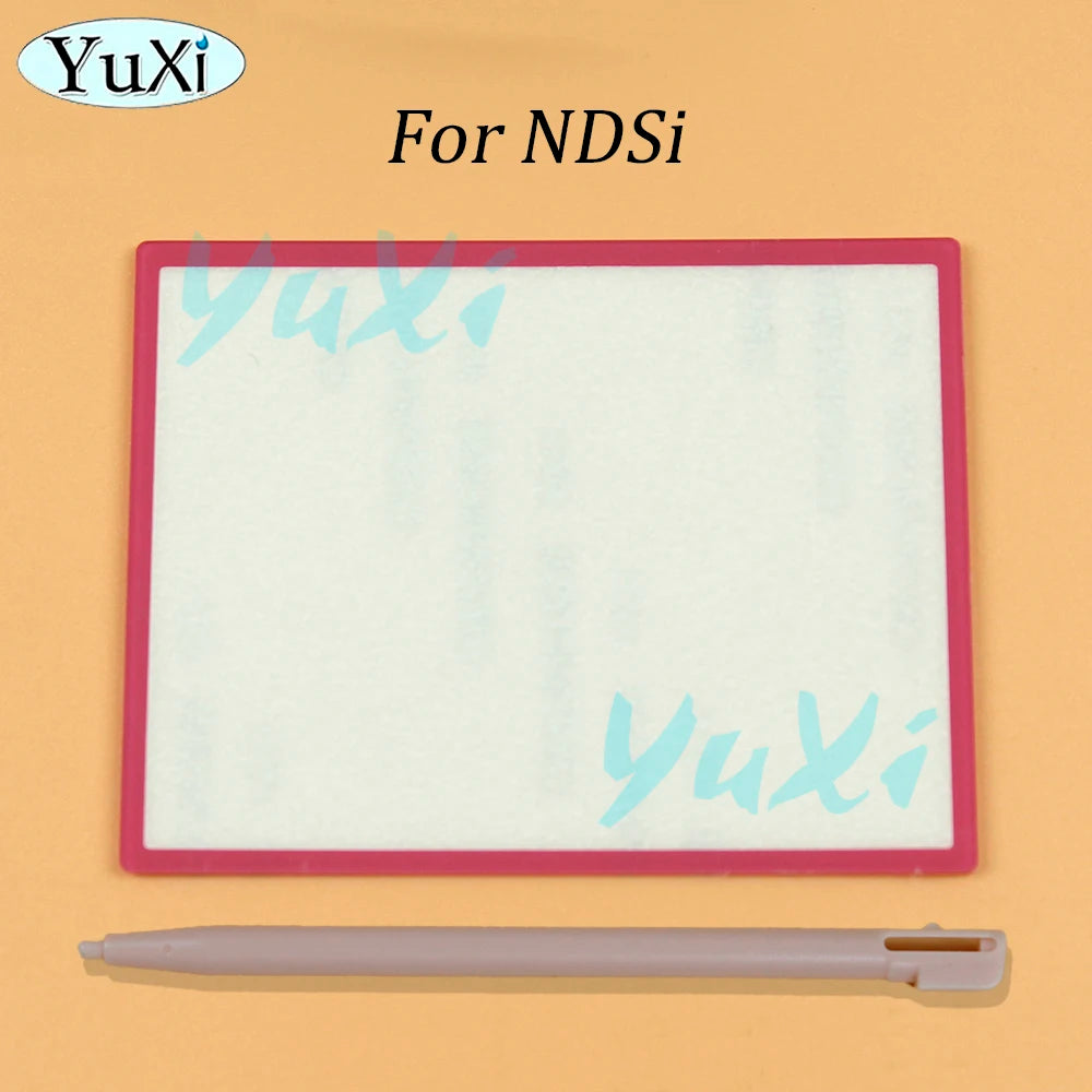 1Set For NDSi XL LL Top Screen LCD Screen Lens Cover For Nintend DSi Game Console Plastic Stylus Pen Upper Protection Panel Kit