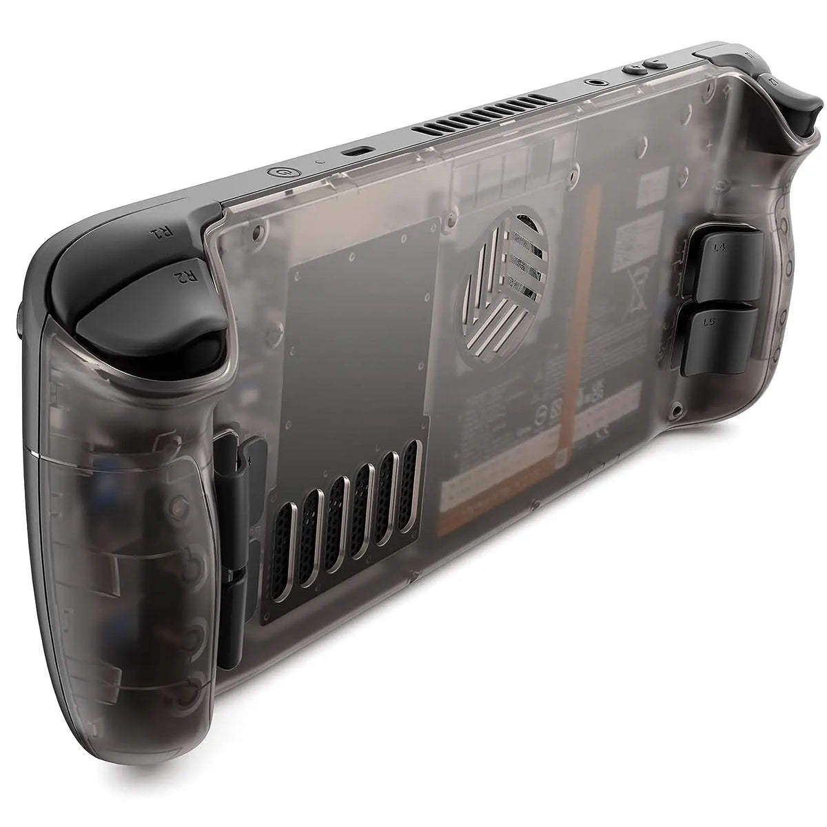 Steam Deck Transparent Back Plate Vents Version DIY Clear Edition Replacement Shell Case for Steam Deck Steam Deck Accessories
