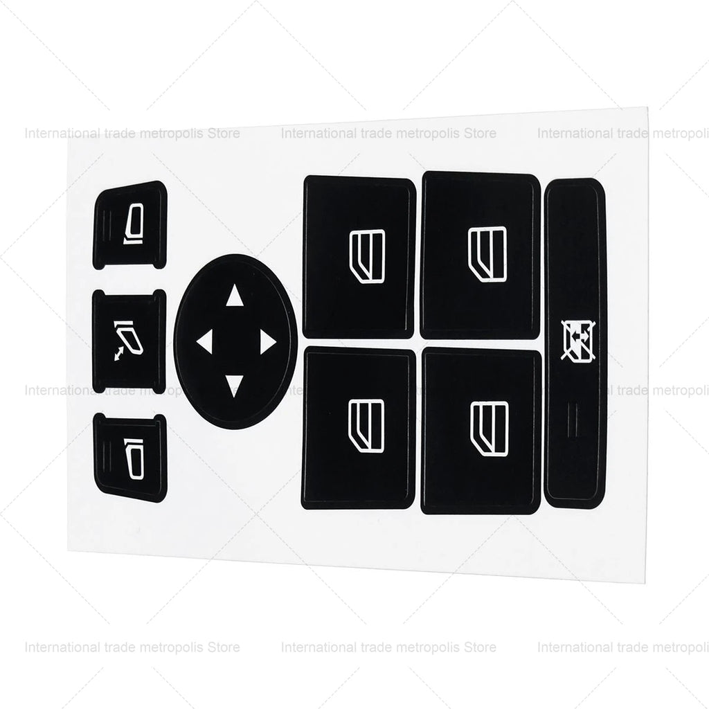 1 Pcs Car Window Control Switch Button Repair Stickers Deaca