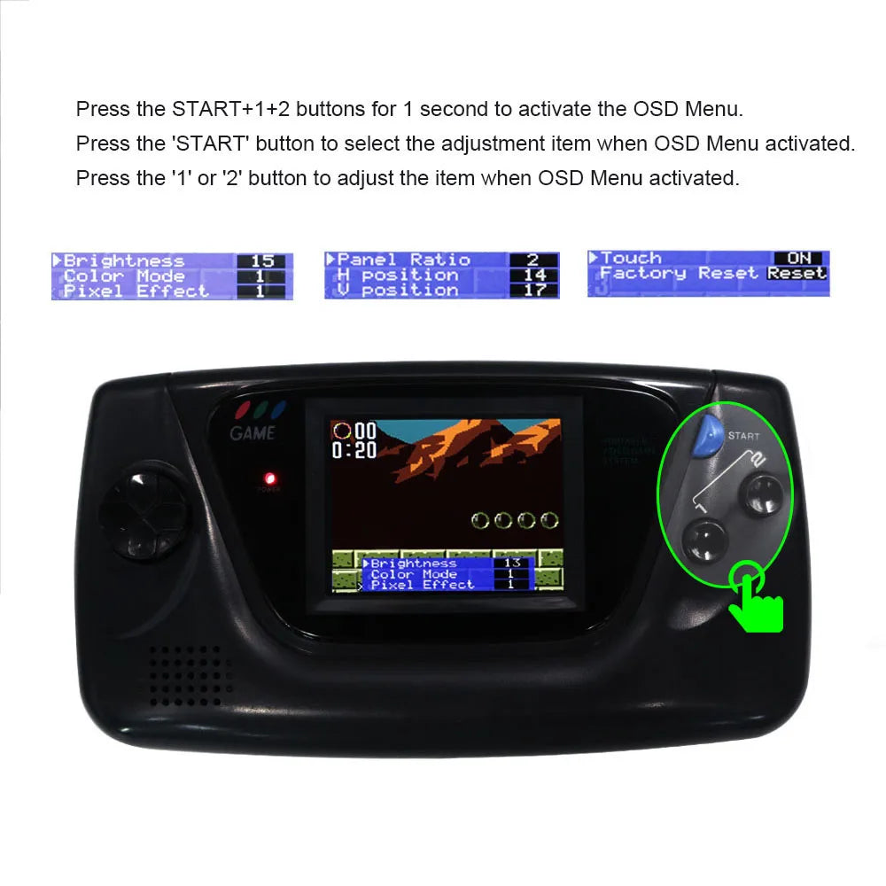 Hispeedido Highlight Backlight LCD Screen Mod Kits for Sega 
