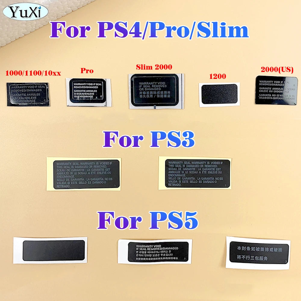 3-20pcs Host Warranty Sticker For PS4 Pro Slim 1000 11XX 120