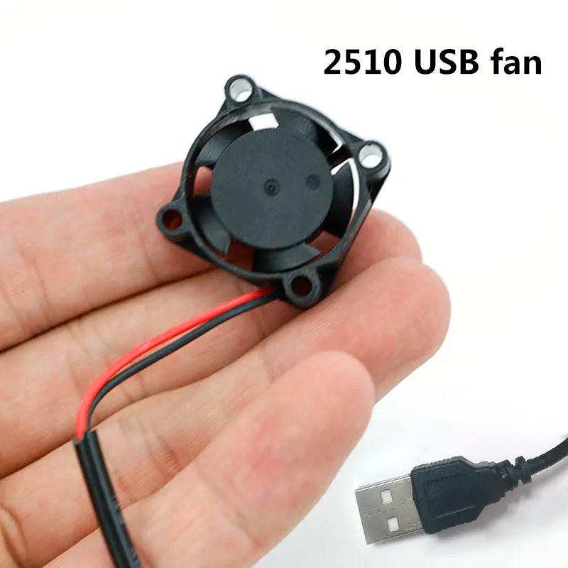 2.5cm DC 5V USB Fan 2510 PC Computer Case Cooler 25mm Brushl