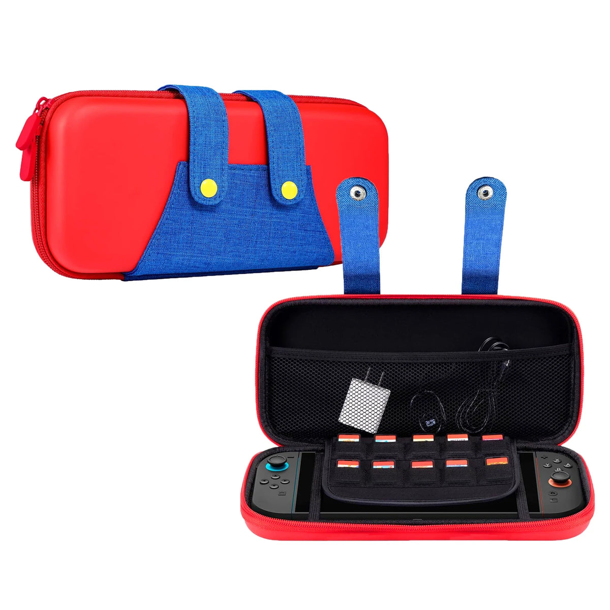 Cute Hard Shell Carrying Case for Switch 2 Portable Travel Storage Pouch for NS2 2025 Console with 12 Game Card Slots Xmas Gift