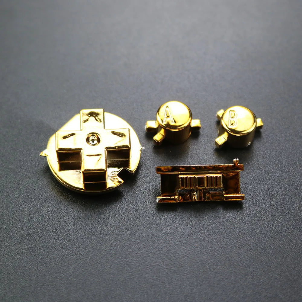YUXI 1Set Replacement For Color GBC Console Buttons Kit A B D-pad Key Power On Off Button