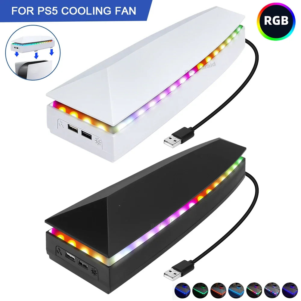 White Upper Cooling Fan Base Game Cooler Stand Bracket with 