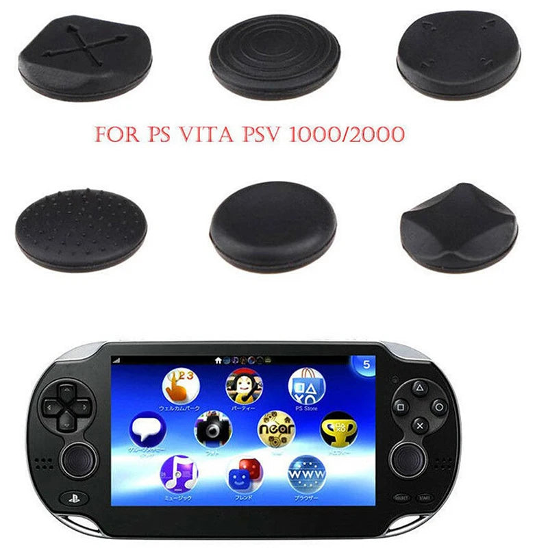 6Pcs Silicone Analog Controller Thumb Stick Thumbstick Cap P
