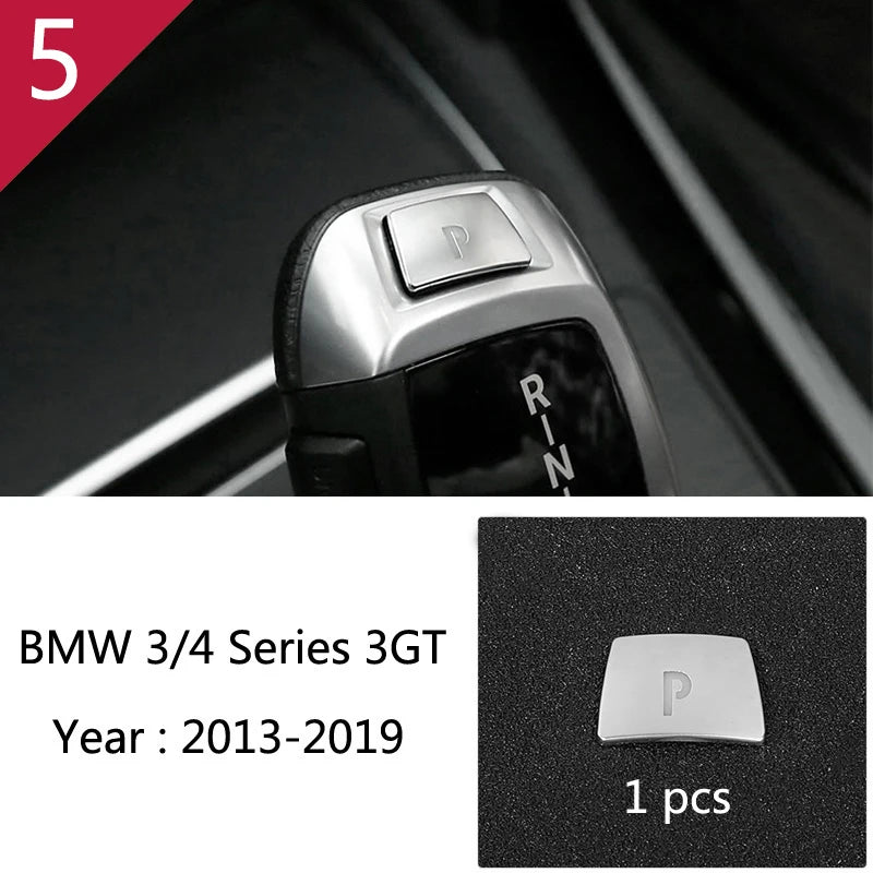 For BMW 3 4 Series 3GT F30 F32 F34 Car Styling interior Gearshift AC CD button Panel Door Armrest Decoration Cover Trim Sticker