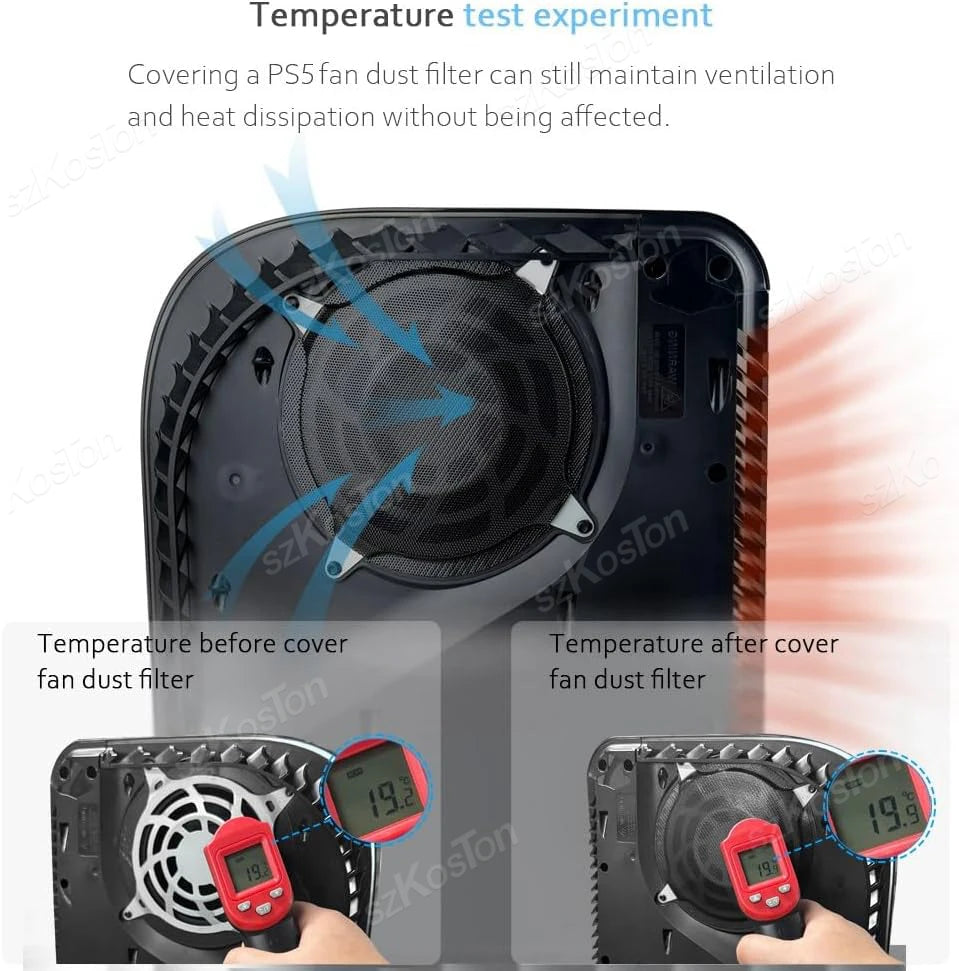 Cooling Fan Vents Dust Filter for PS5 Slim PS5 Pro Accessori